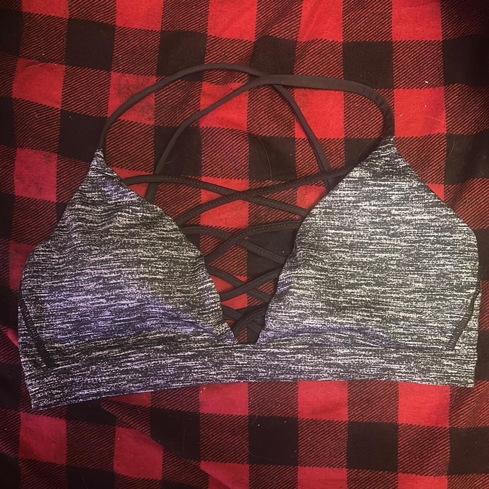 Victoria's Secret Black and Gray Strappy Bandeau